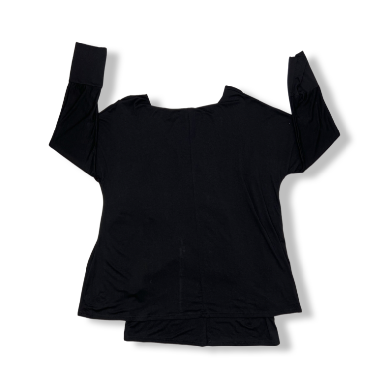 Blusa Con Vuelo En Color Negro La Ropa Americana