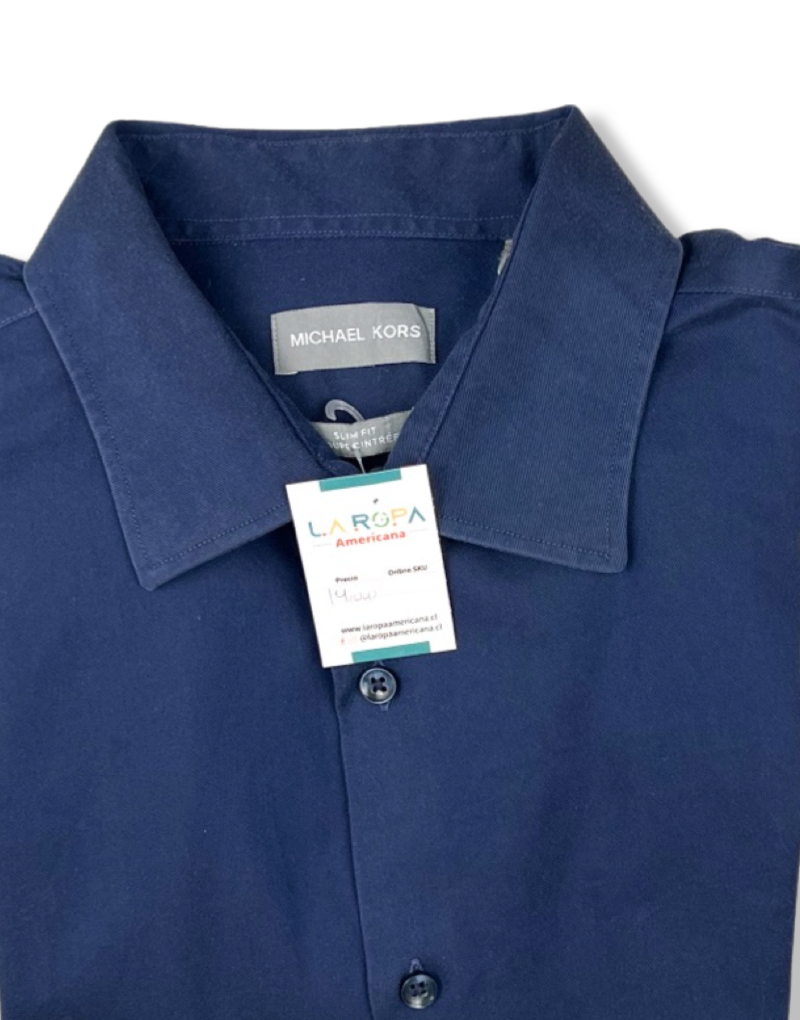 Camisa Michael Kors Lisa En Color Azul | Reciclado | XL/TG