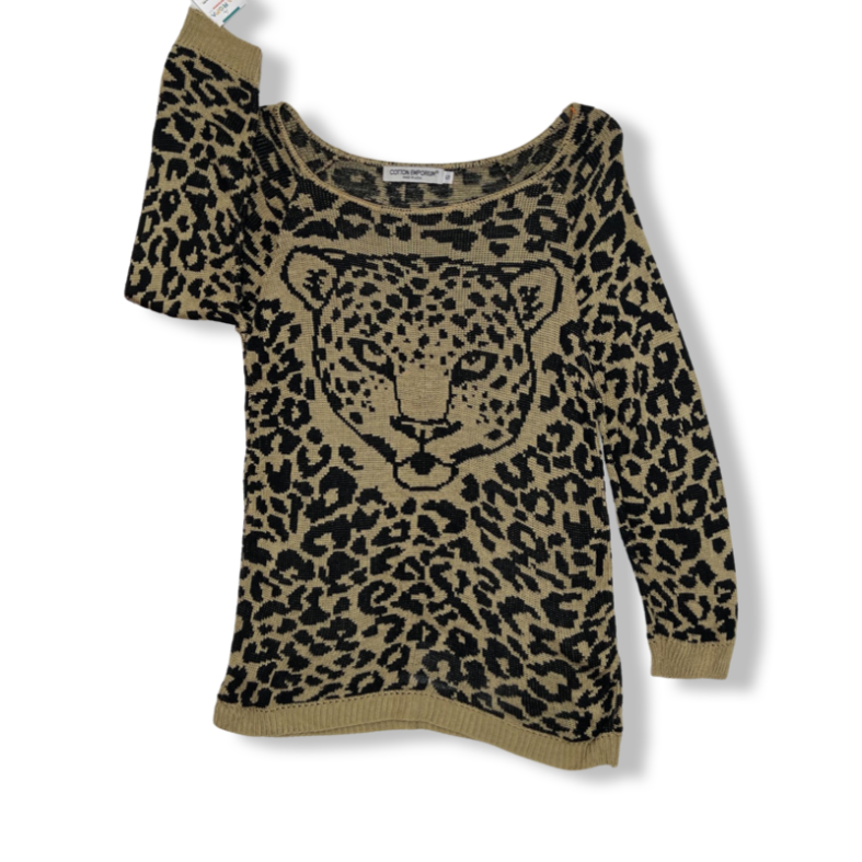 Sweater Animal Print De Tigre La Ropa Americana