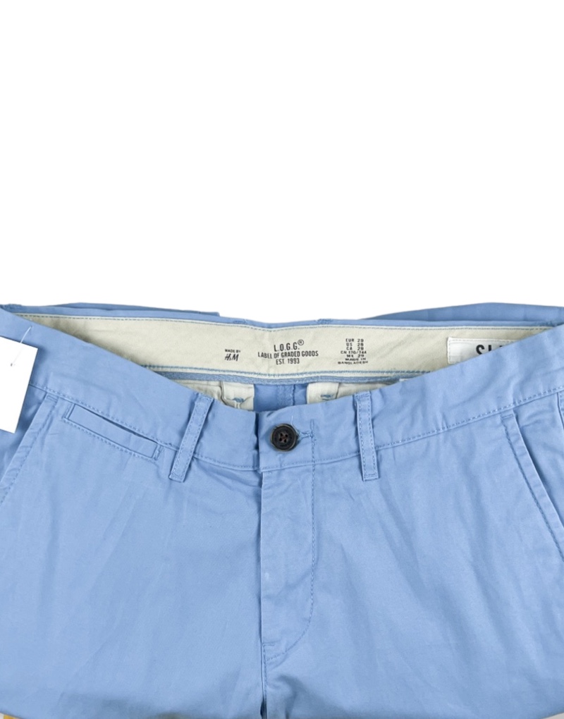 Pantalón Skinny Fit Azul Hombre | | CH42