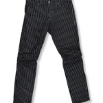 Pantalón Jean Con Doble Rodilla De Líneas Negro Hombre La Ropa Americana chile