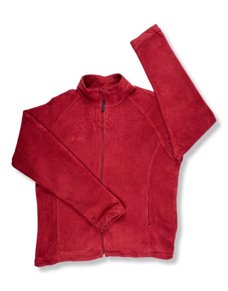 Polar Con Cierre Completo Rojo Mujer | Reciclado | XL