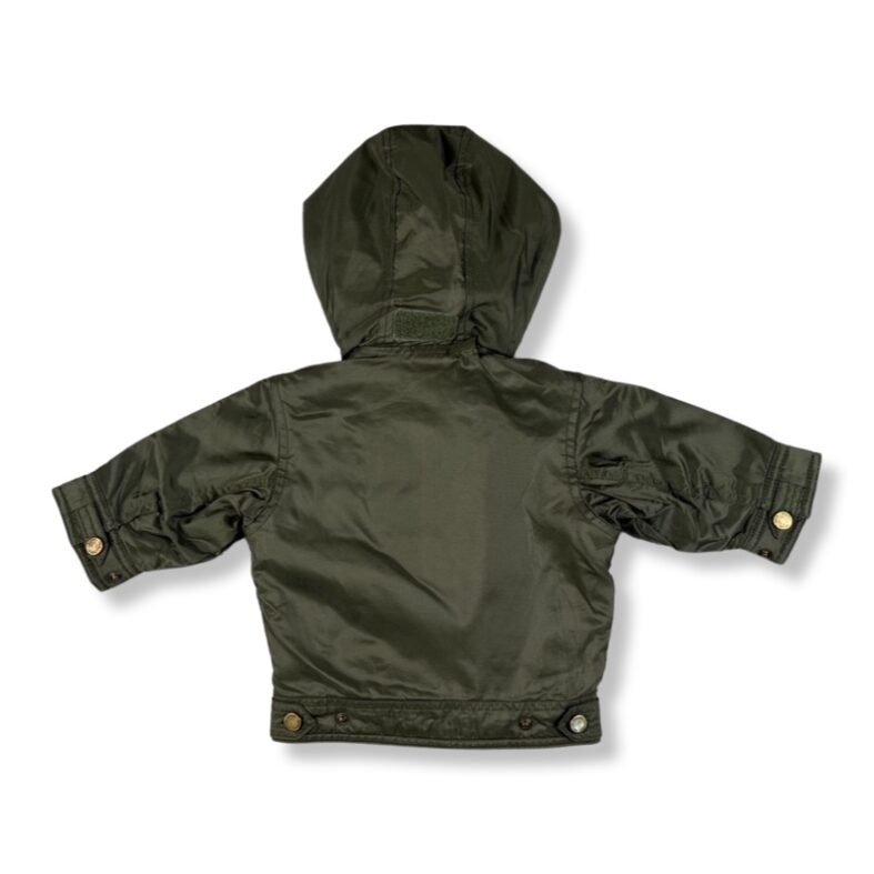 Parka Polo Impermeable Forrado Con Capucha Verde Niño La Ropa Americana Americana Chile