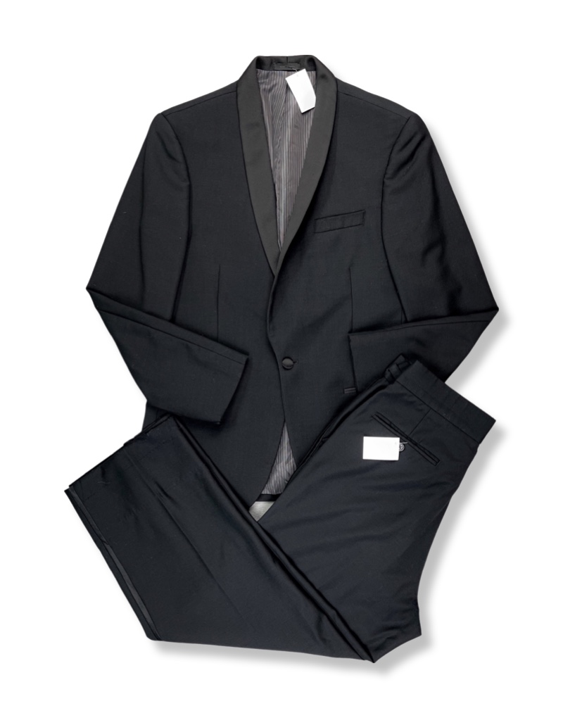 Bergantín Espera un minuto Desear Terno Calvin Klein Traje De Vestir Negro Hombre | Reciclado | Talla 46