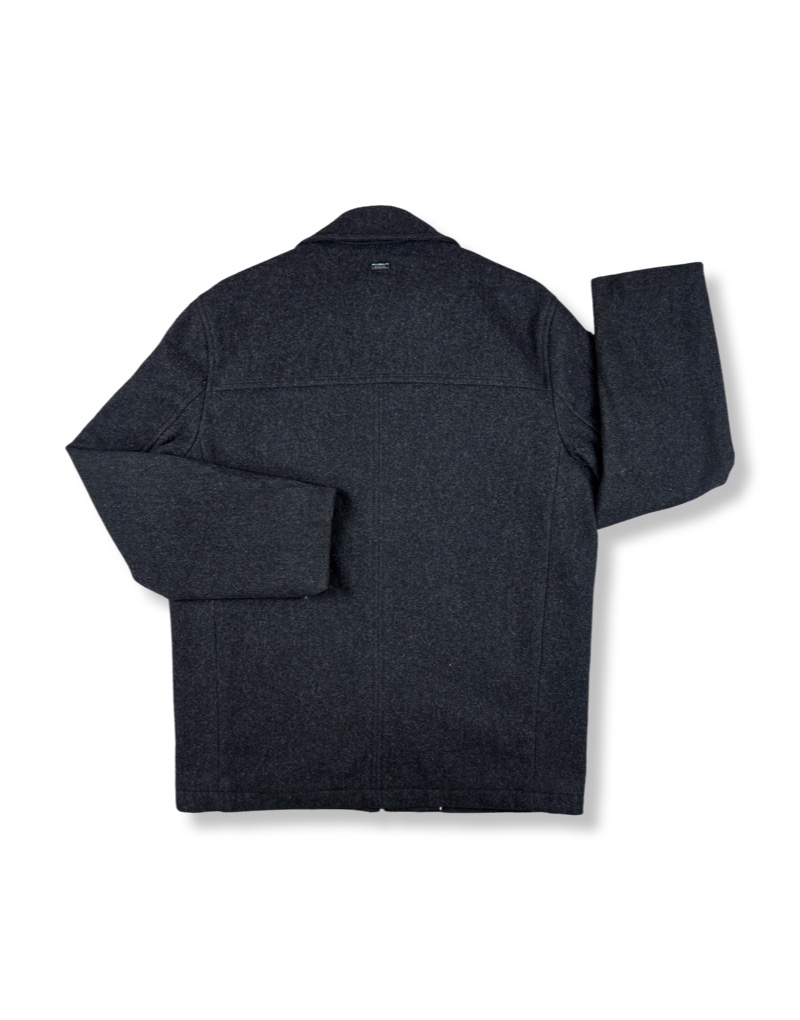 Chaqueton Calvin Klein Grueso De Lana Gris Hombre La Ropa Americana Chile.