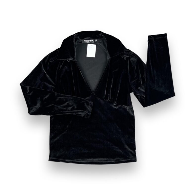 Blusa Fashion Union De Gamuza Negro Mujer La Ropa Americana Chile