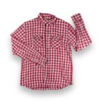 Camisa Casual Old Navy Manga Larga Cuadrille Rojo Y Blanco Hombre La Ropa Americana Chile