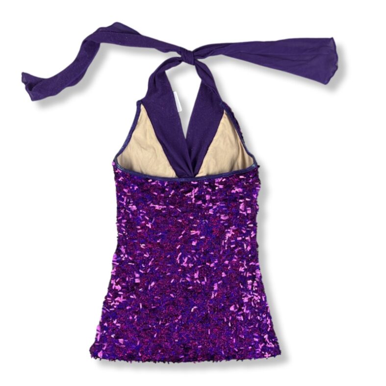 Blusa De Fiesta Active Wear Con Lentejuelas Morado Mujer La Ropa Americana Chile