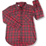 Camisa Casual Manga Larga Cuadrille Rojo Mujer La Ropa Americana Chile