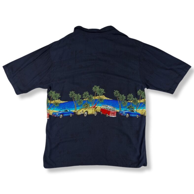 Camisa Island Collection Guayabera Hawaiana Con Diseño De Playa Azul Hombre La Ropa Americana Chile