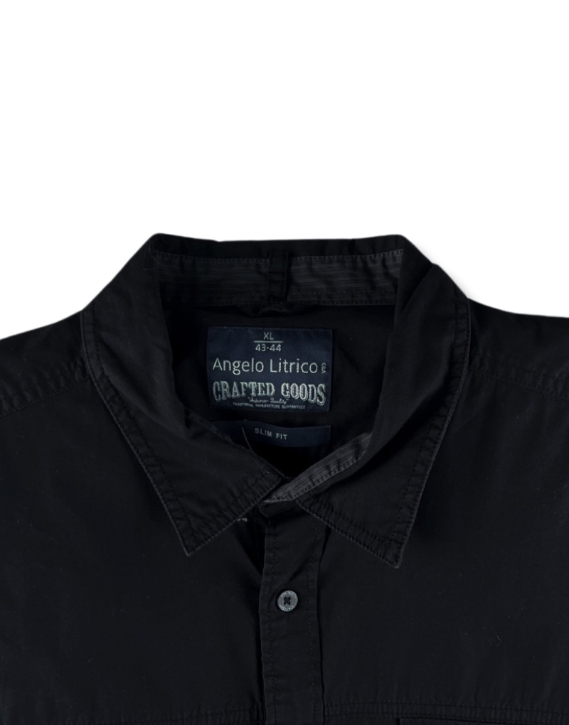 Camisa casual de hombre negra