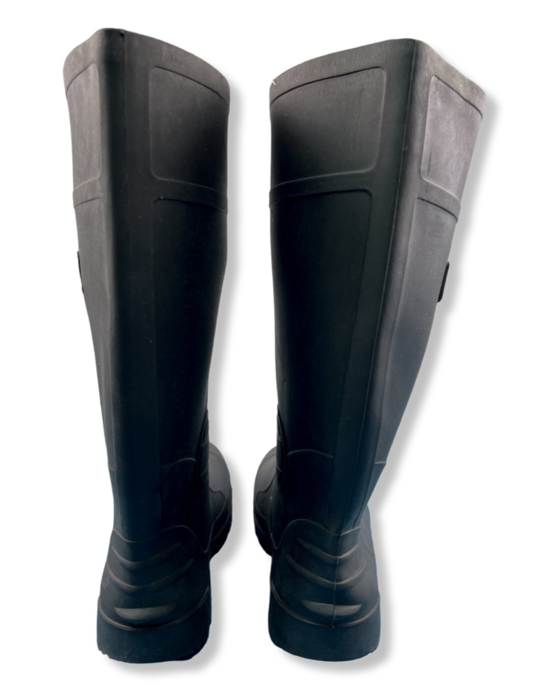 Bota Genfoot Industrial De Agua Engomada Con Punta De Fierro Gruesa Negro Hombre La Ropa Americana Chile