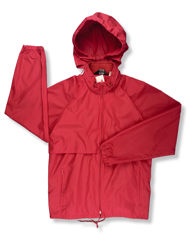 Cortaviento Woolrich Impermeable Con Capucha Rojo Hombre