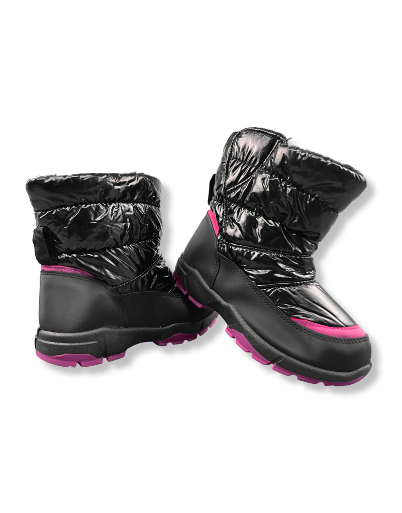 Bota Impermeable Termico Para Nieve Forrado Con Piel Sintética Negro Niña La Ropa Americana Chile