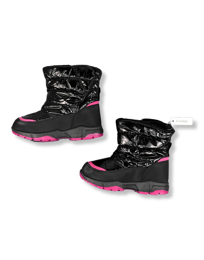 Bota Impermeable Termico Para Nieve Forrado Con Piel Sintética Negro Niña La Ropa Americana Chile