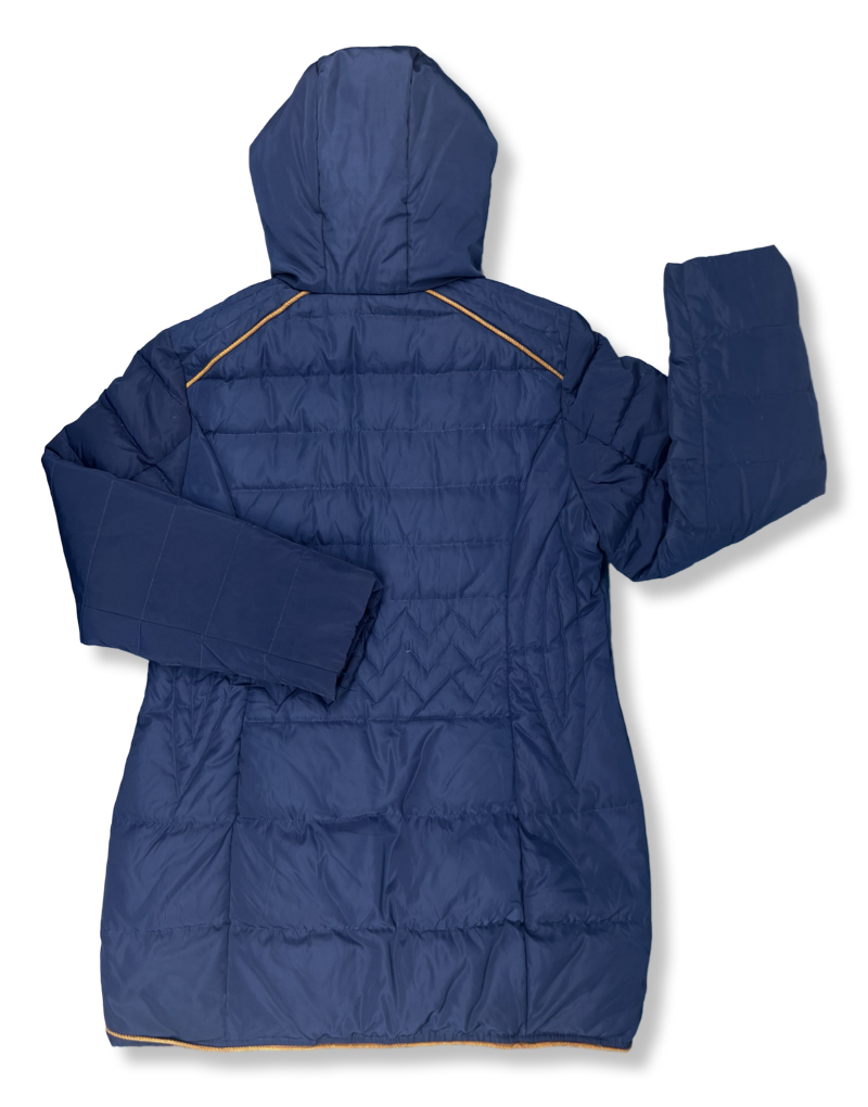 Chaqueta YIQIHONG Larga Térmica Con Capucha Azul Mujer La Ropa Americana Chile