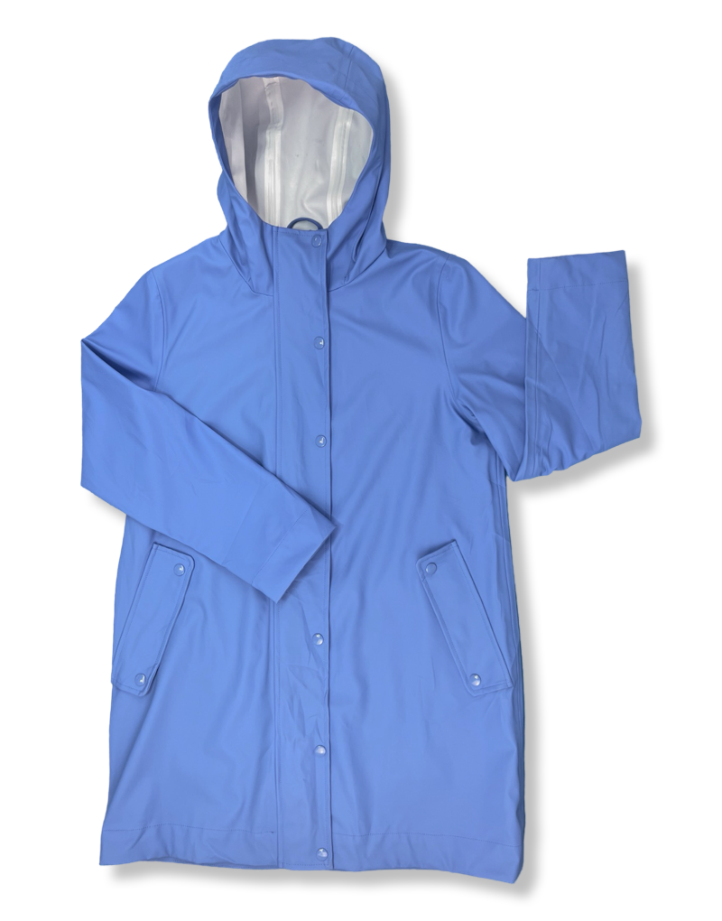 Chaqueta Larga Joe Fresh Engomada Full Impermeable Con Capucha Mujer La Ropa Americana Chile