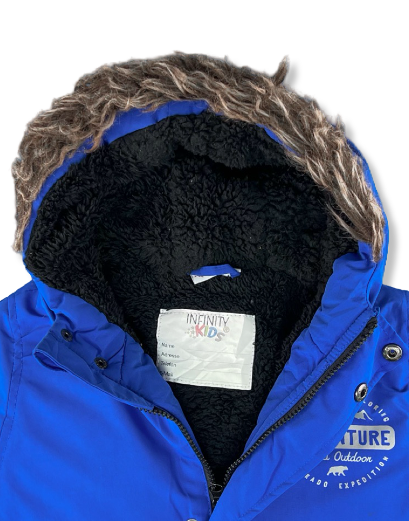 Chaqueta Infinity Kids Térmica Con Capucha Azul Niño La Ropa Americana Chile