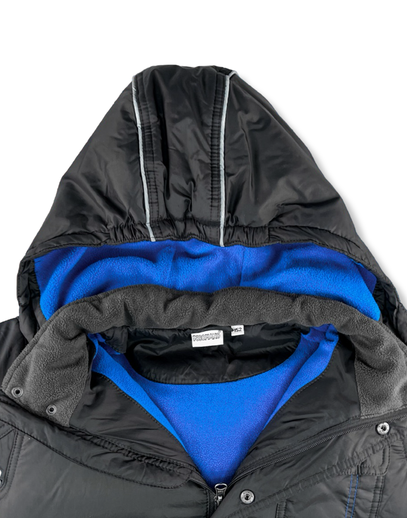 Chaqueta Pocopiano Térmica Con Capucha Gris Niño La Ropa Americana Chile.