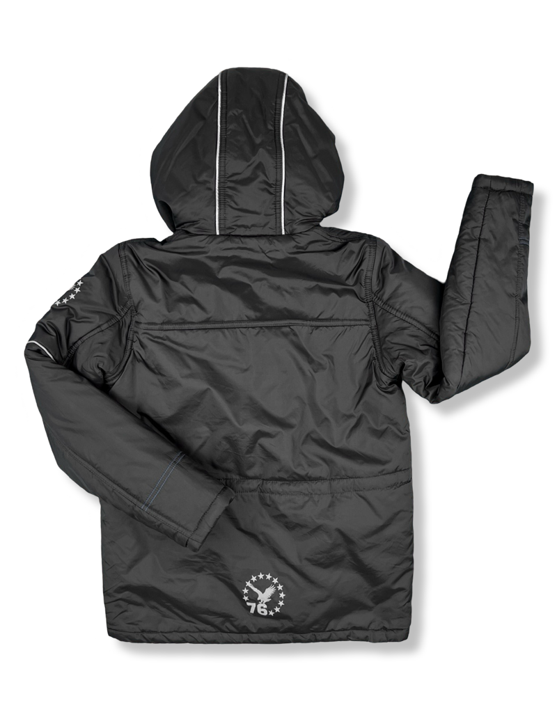 Chaqueta Pocopiano Térmica Con Capucha Gris Niño La Ropa Americana Chile.