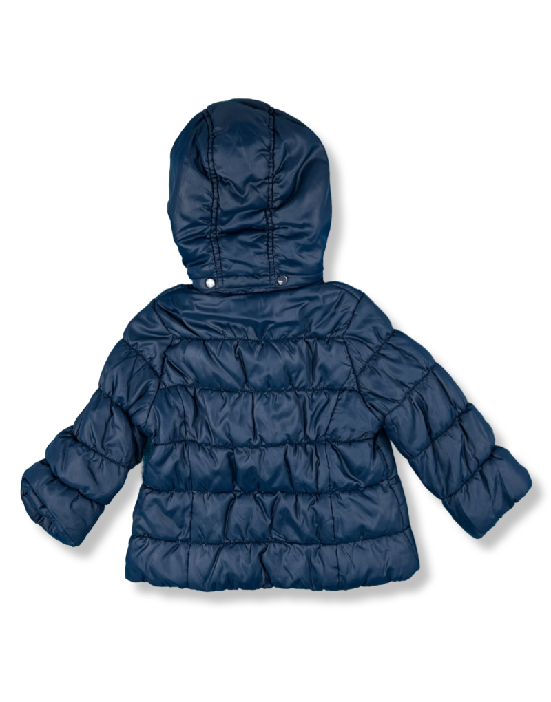 Chaqueta H M Termica Con Capucha Azul Nina Reciclado 1 2 Anos