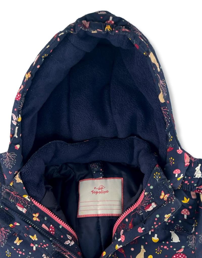 Chaqueta Topolino Térmica Con Capucha Azul Niña La Ropa Americana Chile