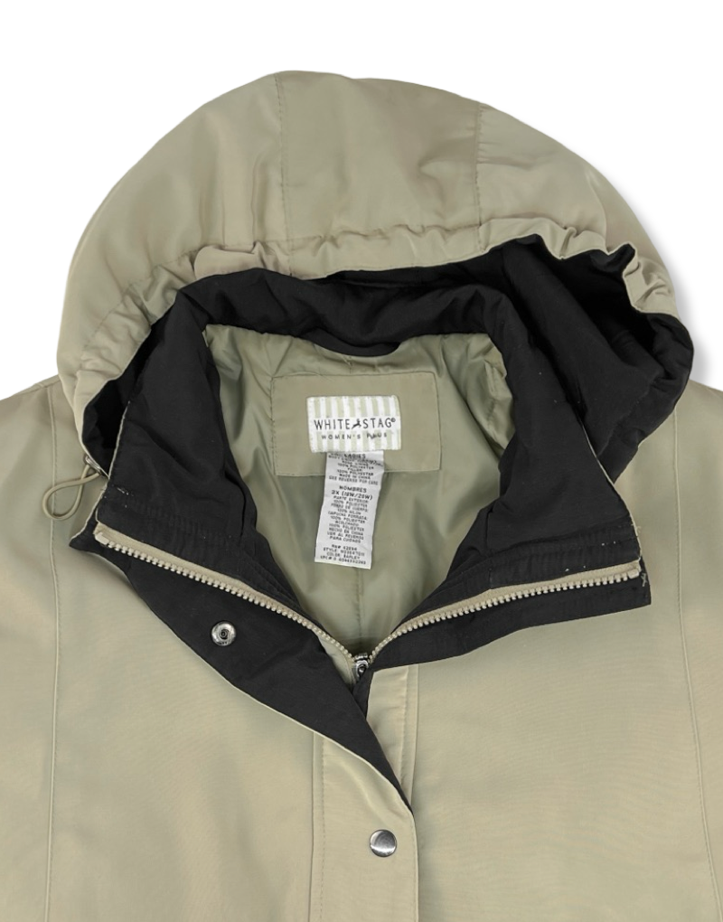 Chaqueta White Stag Térmica Con Capucha Beige Mujer La Ropa Americana Chile