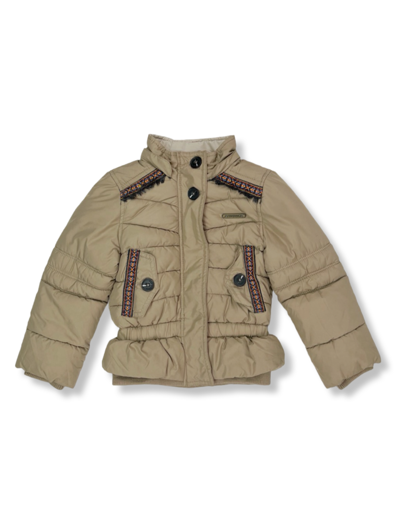 Chaqueta Vingino Térmica Con Capucha De Piel Sintética Beige Niña La Ropa Americana Chile.