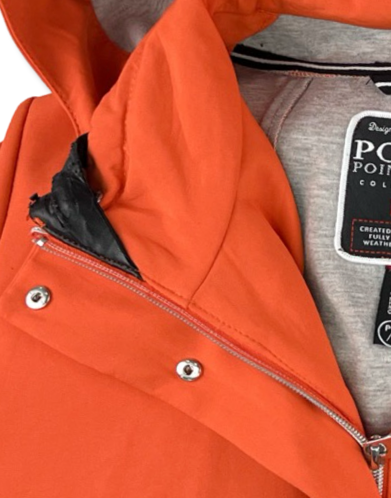 Chaqueta Point Zero Larga Softshell Repelente Al Agua Térmica Con Capucha Naranja Mujer La Ropa Americana Chile