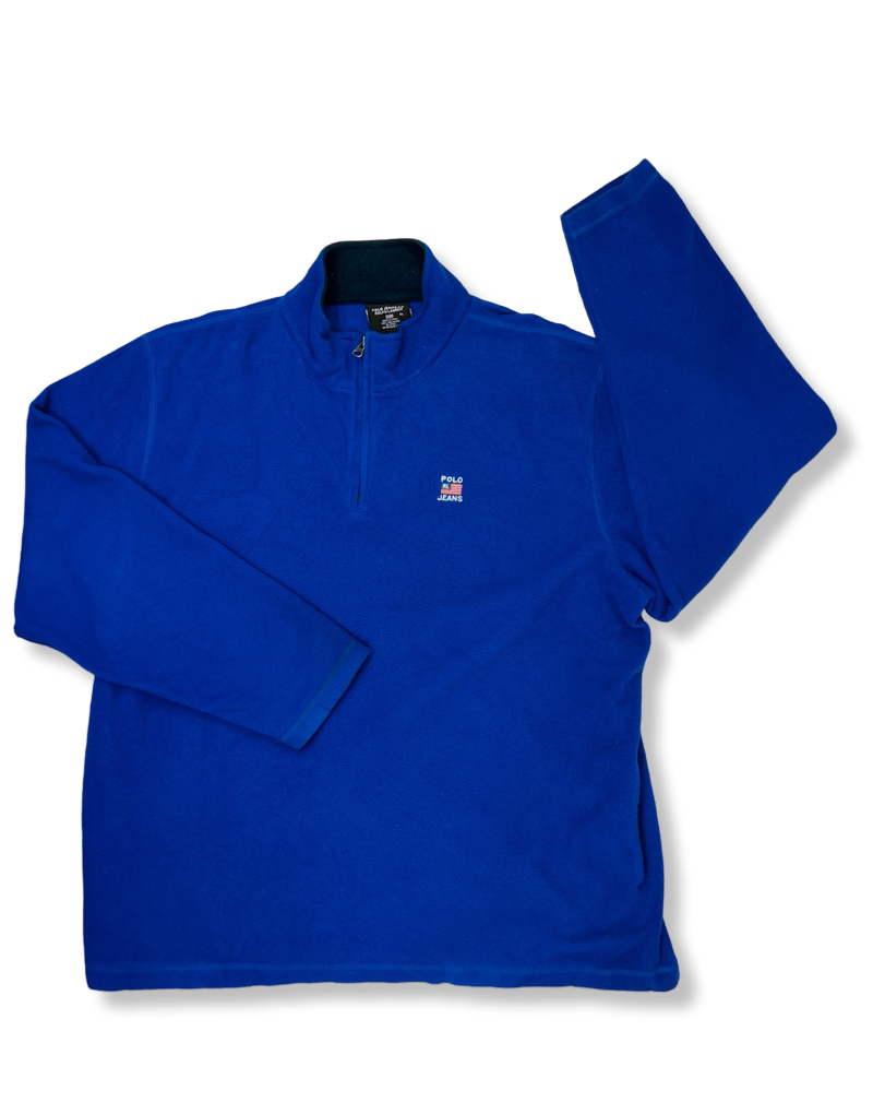 Polar Polo Ralph Lauren Con 1/4 De Cierre Azul Hombre La Ropa Americana Chile