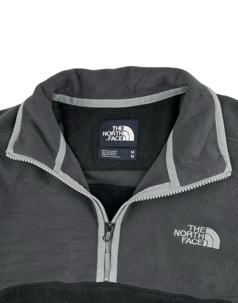 Polar The North Face Con 1/4 De Cierre Gris Hombre La Ropa Americana Chile