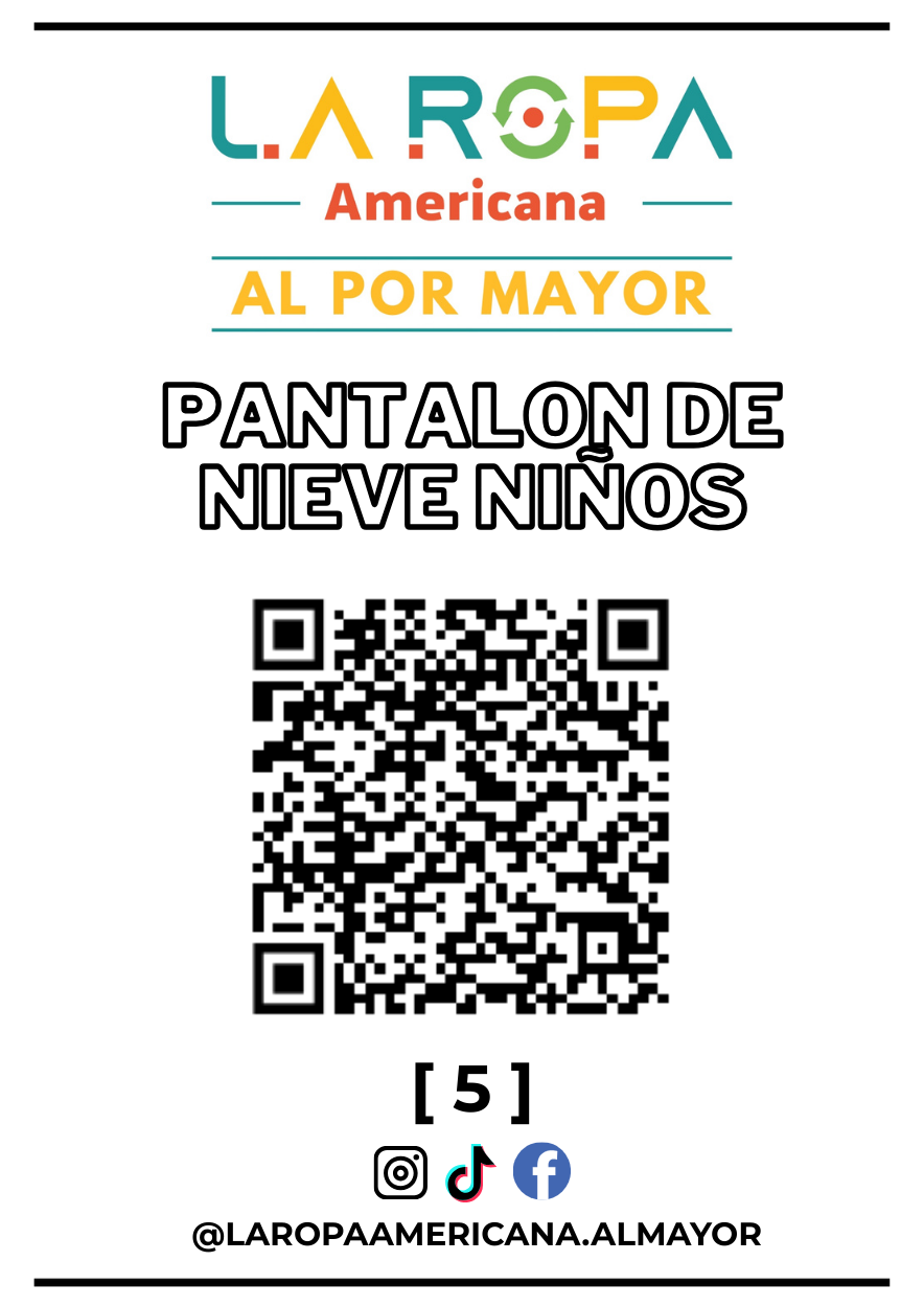 LOTE PANTALON DE NIEVE NIÑOS 20KG PRIMERA (5) | LA ROPA AMERICANA AL POR MAYOR