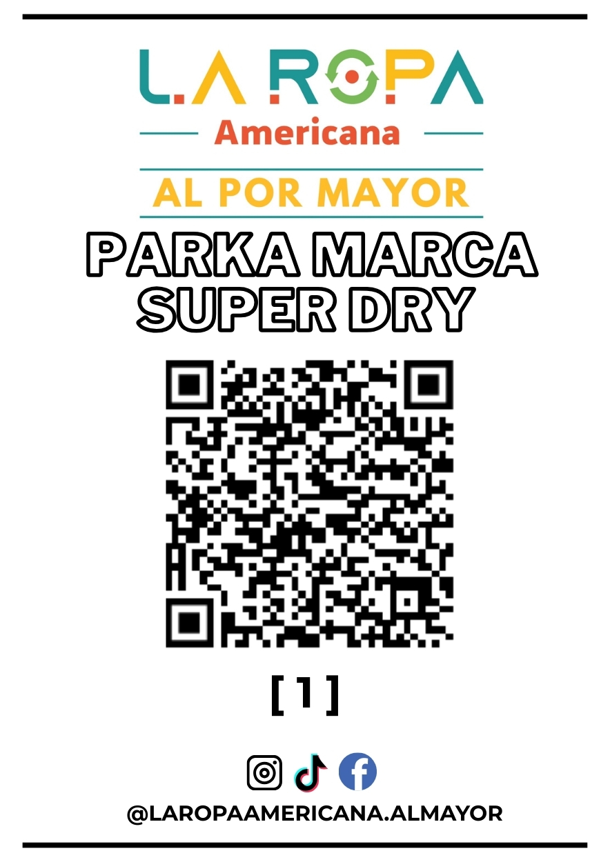 LOTE PARKA MARCA SUPER DRY (20KG) PRIMERA (1) | LA ROPA AMERICANA AL POR MAYOR