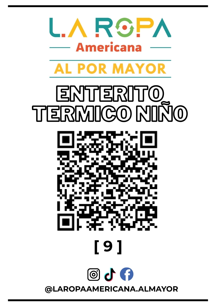 LOTE ENTERITO TÉRMICO NIÑOS 20KG PRIMERA (9) | LA ROPA AMERICANA AL POR MAYOR