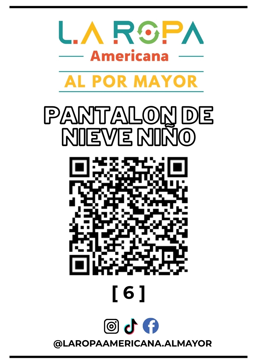 LOTE PANTALON DE NIEVE NIÑOS 20KG PRIMERA (6) | LA ROPA AMERICANA AL POR MAYOR
