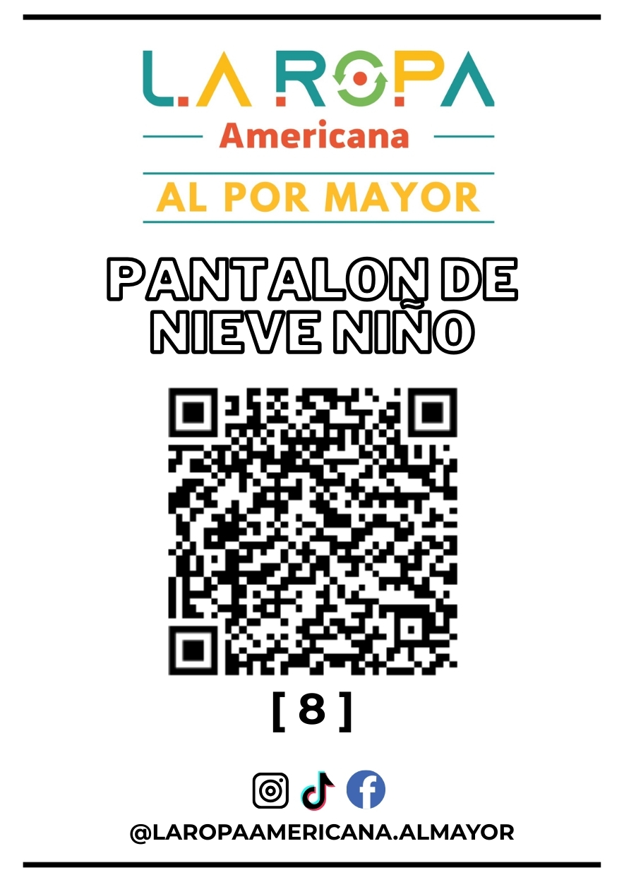 LOTE PANTALON DE NIEVE NIÑOS 20KG PRIMERA (8) | LA ROPA AMERICANA AL POR MAYOR