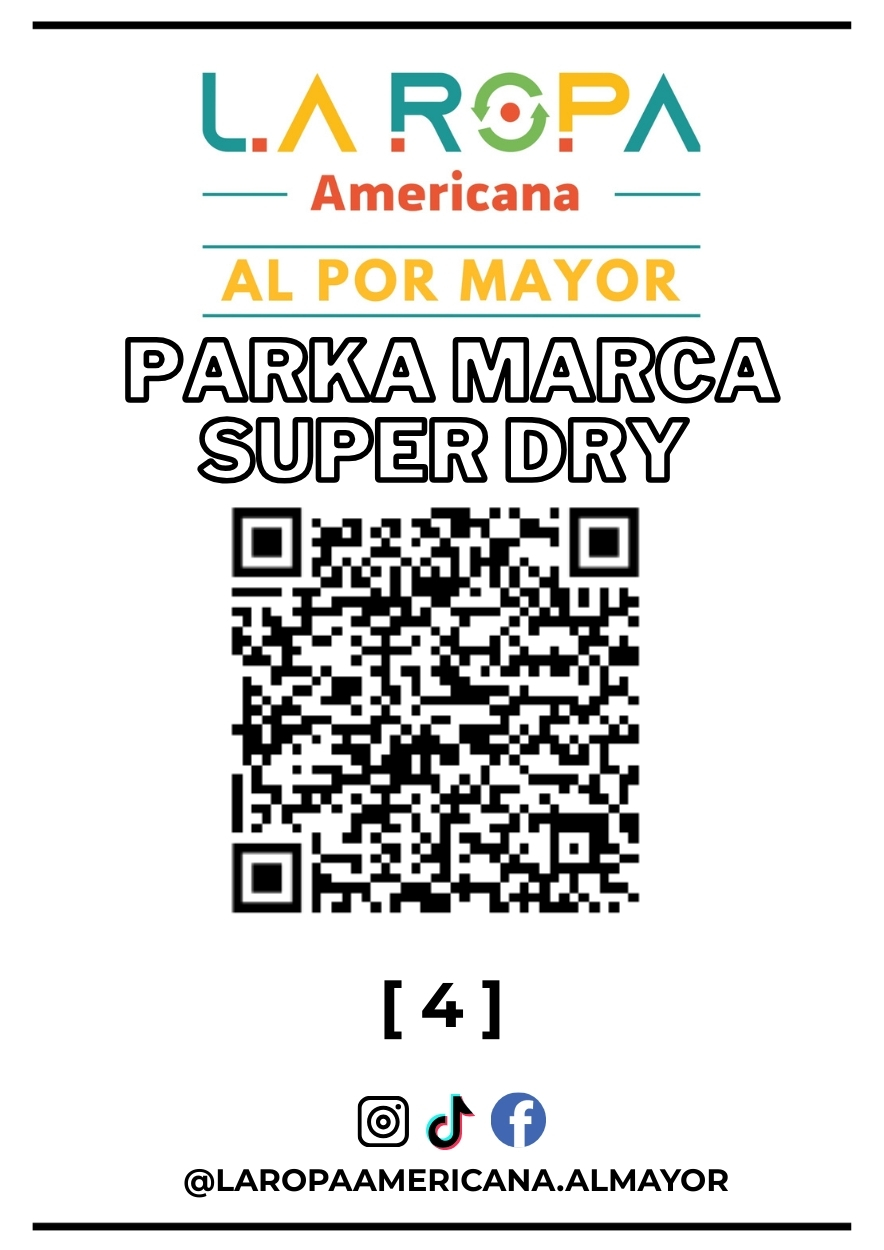 LOTE PARKA MARCA SUPER DRY (20KG) PRIMERA (4) | LA ROPA AMERICANA AL POR MAYOR