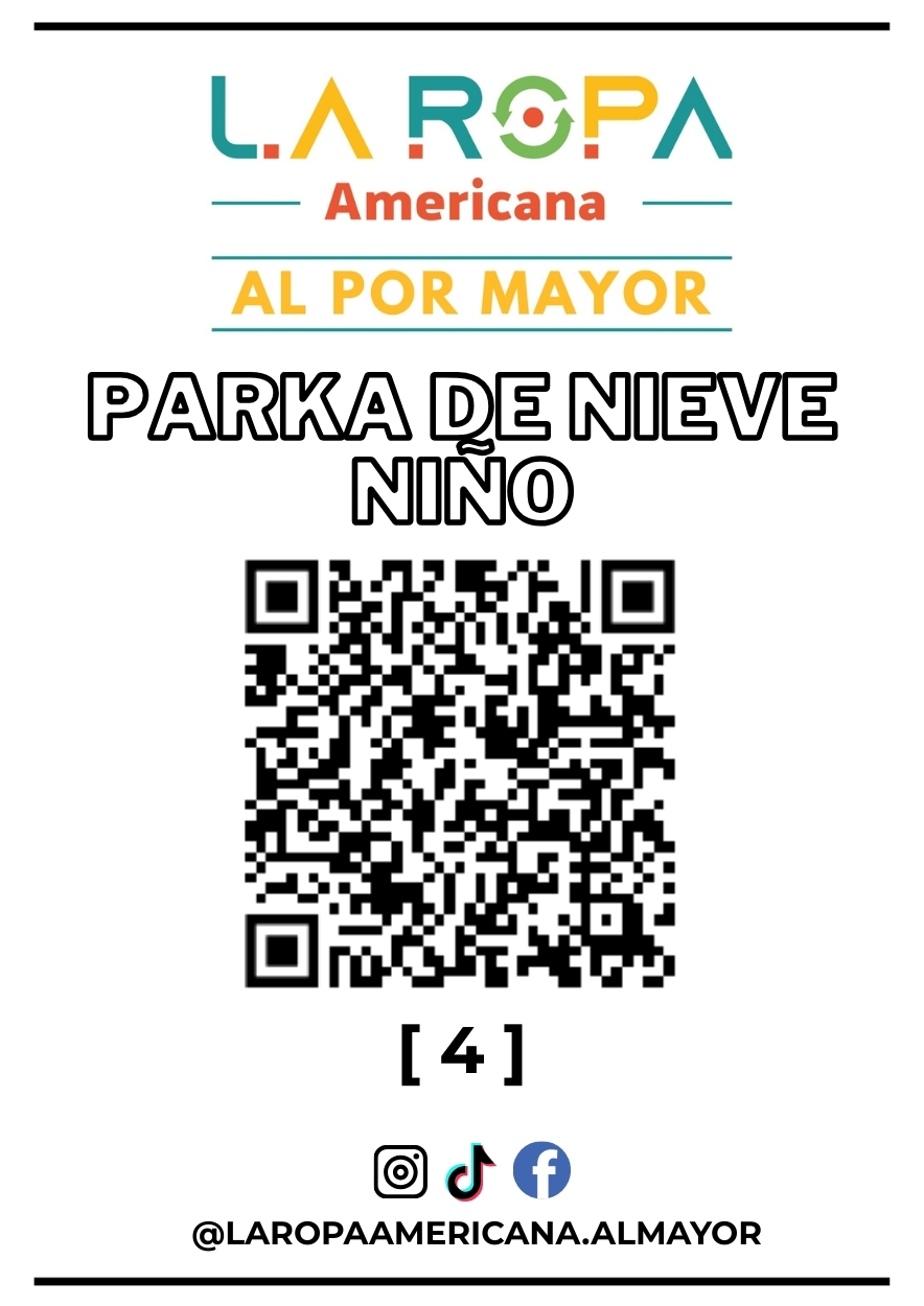 LOTE PARKA DE NIEVE NIÑOS MIXTO 20KG PRIMERA (4) | LA ROPA AMERICANA AL POR MAYOR