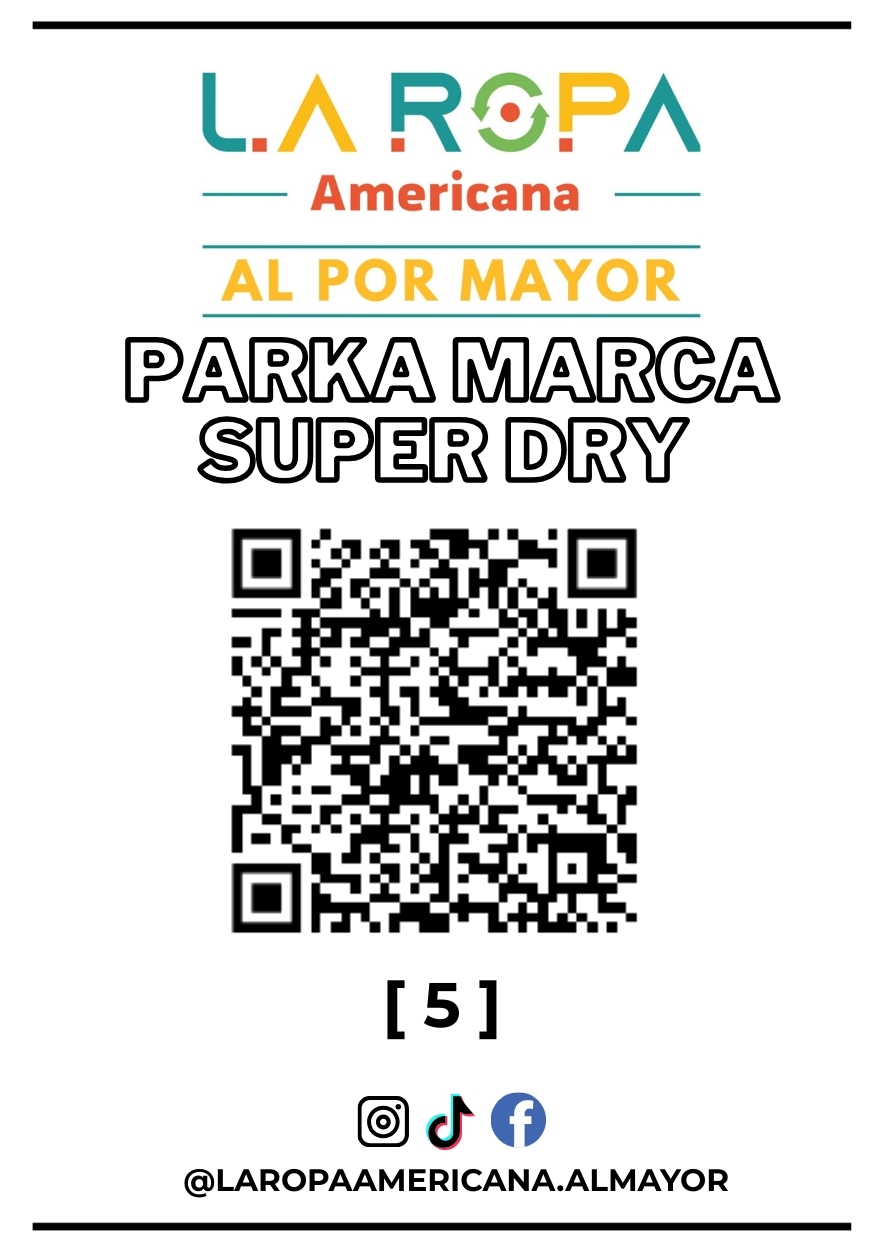 LOTE PARKA MARCA SUPER DRY (20KG) PRIMERA (5) | LA ROPA AMERICANA AL POR MAYOR