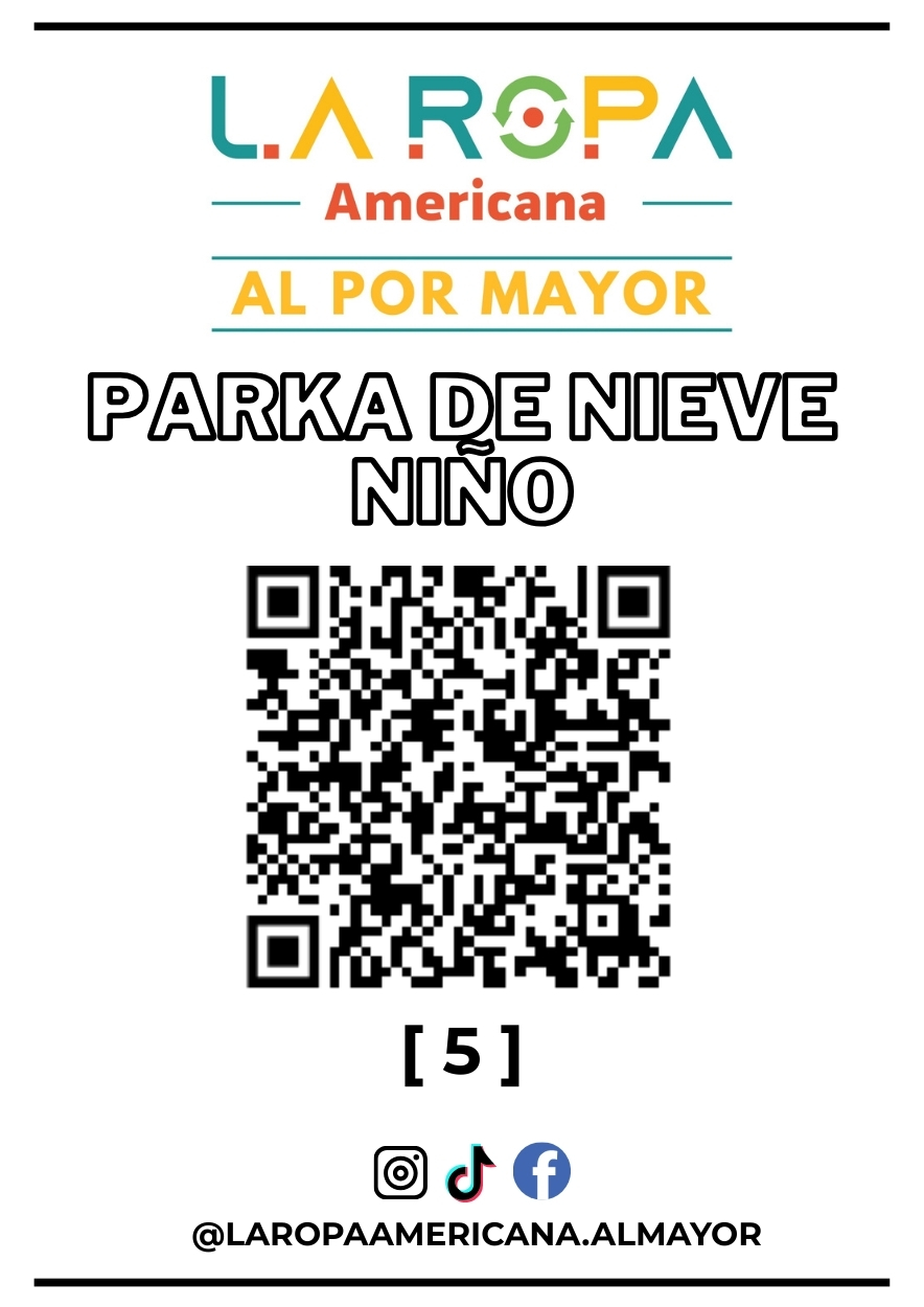 LOTE PARKA DE NIEVE NIÑOS MIXTO 20KG PRIMERA (5) | LA ROPA AMERICANA AL POR MAYOR