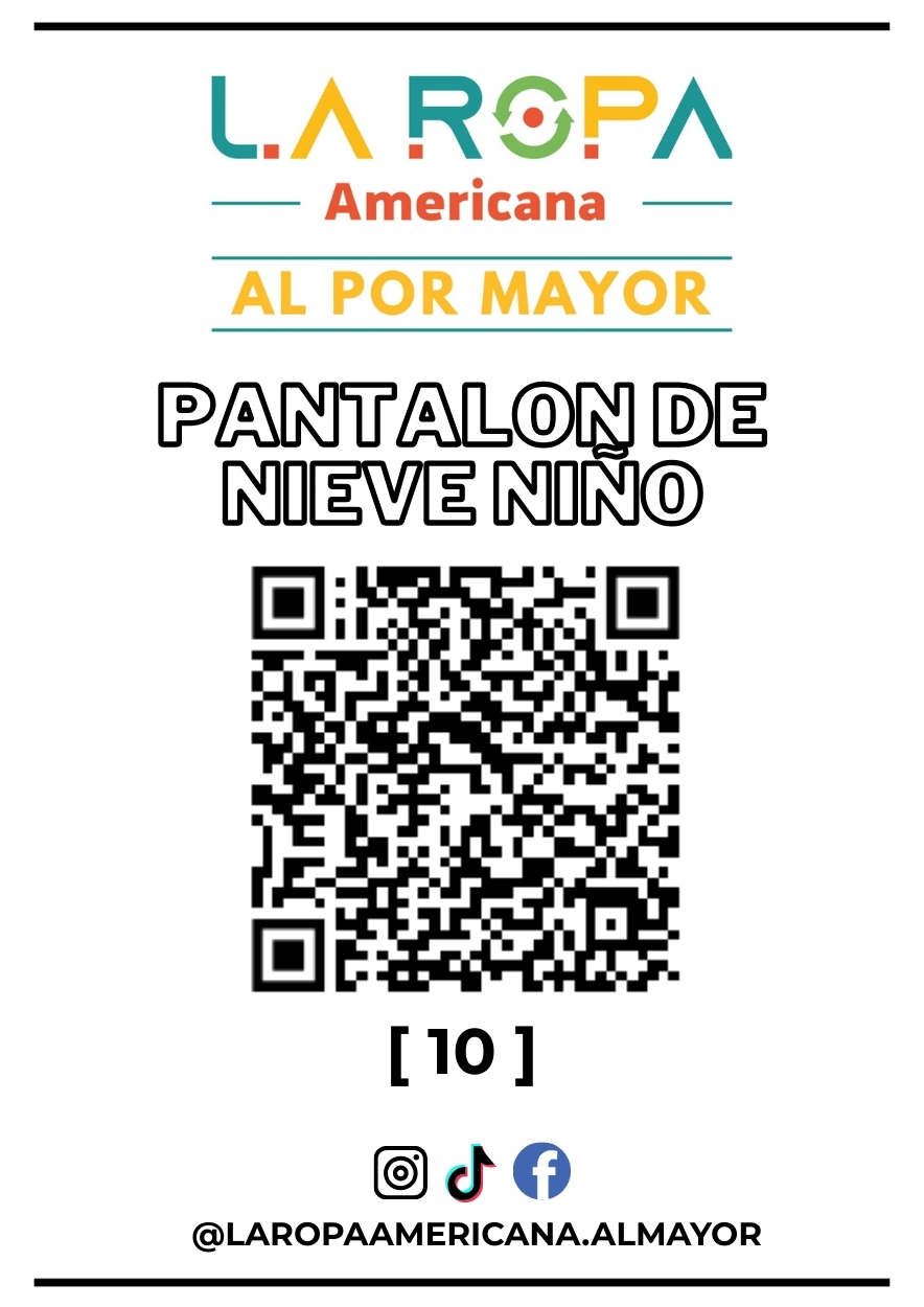 LOTE PANTALON DE NIEVE NIÑOS 20KG PRIMERA (10) | LA ROPA AMERICANA AL POR MAYOR