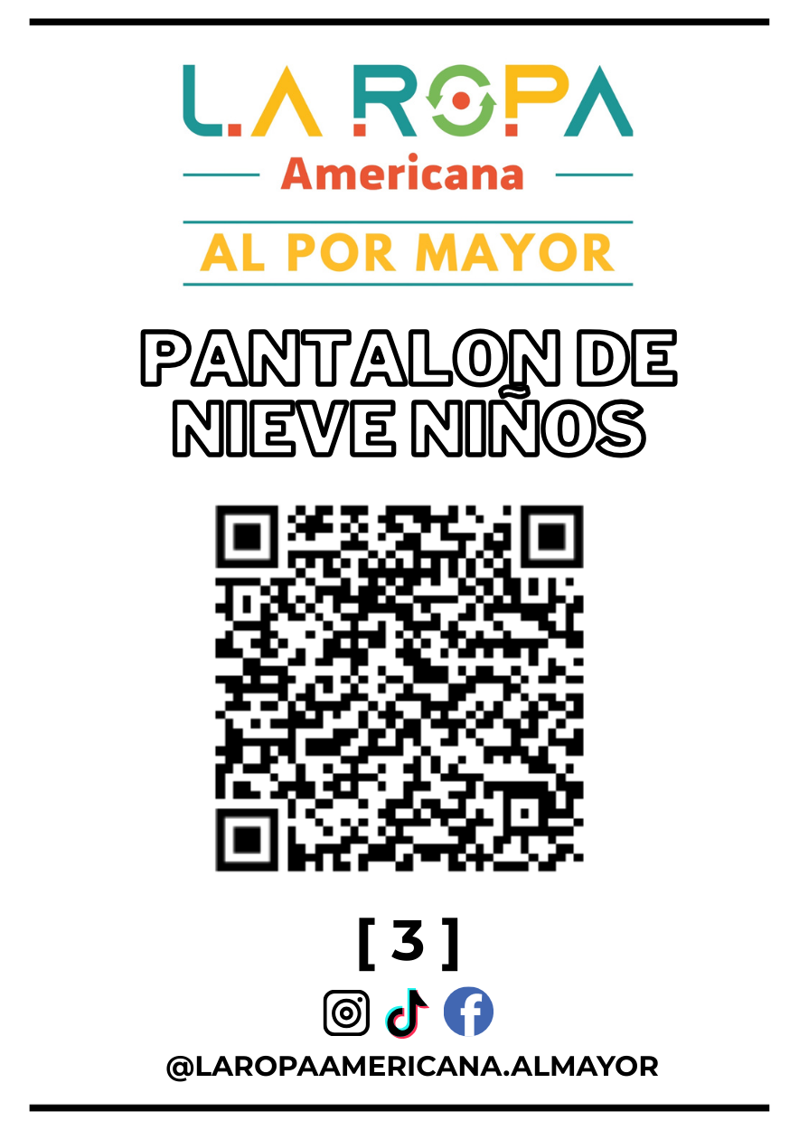 LOTE PANTALON DE NIEVE NIÑOS 20KG PRIMERA (3) | LA ROPA AMERICANA AL POR MAYOR