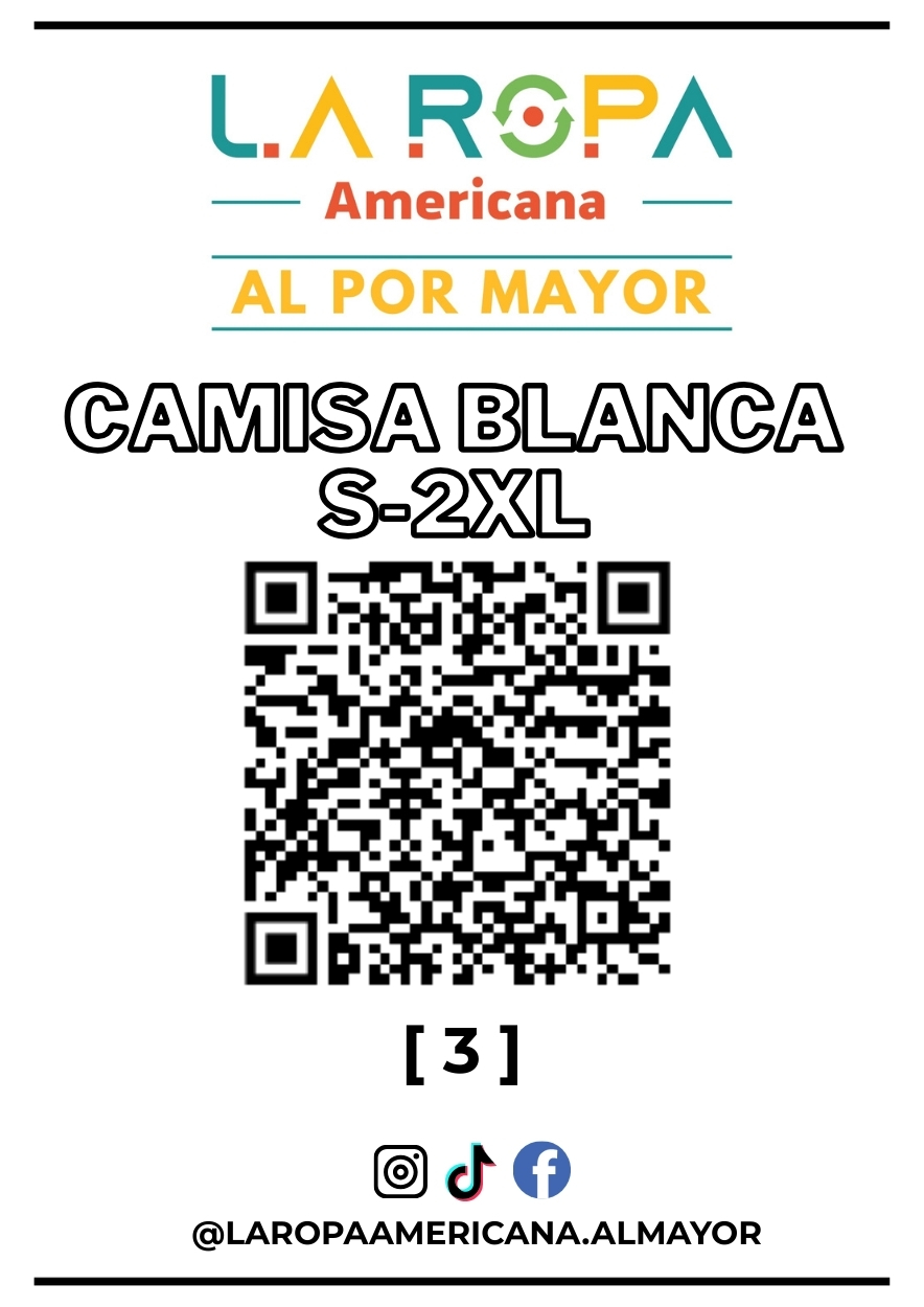 LOTE CAMISAS BLANCA S-2XL 20KG PRIMERA (3) | LA ROPA AMERICANA AL POR MAYOR
