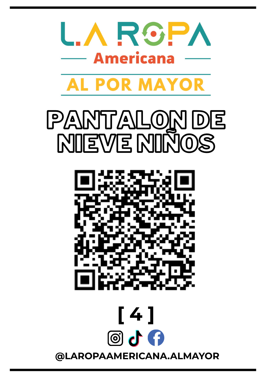 LOTE PANTALON DE NIEVE NIÑOS 20KG PRIMERA (4) | LA ROPA AMERICANA AL POR MAYOR