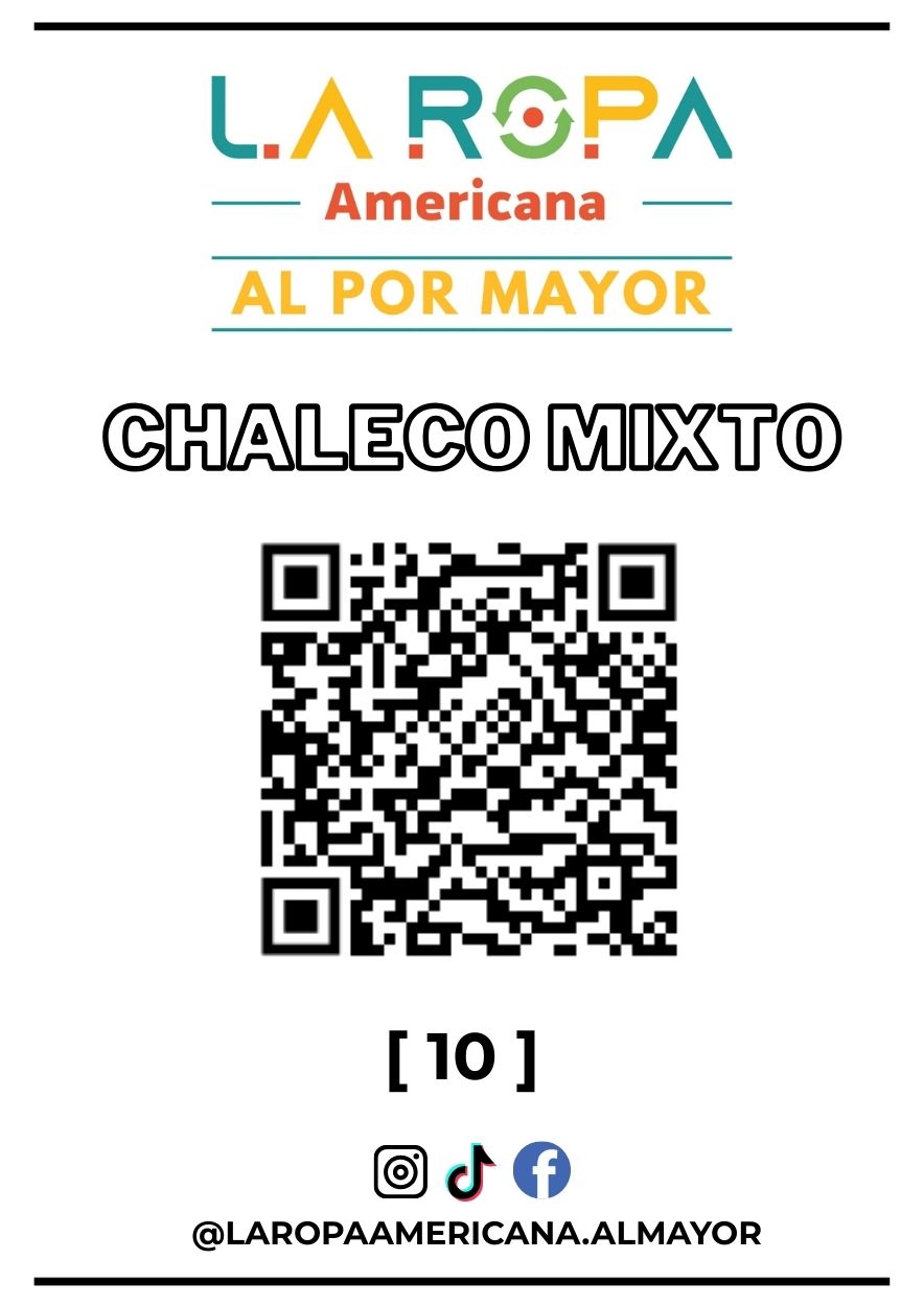 LOTE DE CHALECO MIXTO 20KG PRIMERA (2) | LA ROPA AMERICANA AL POR MAYOR