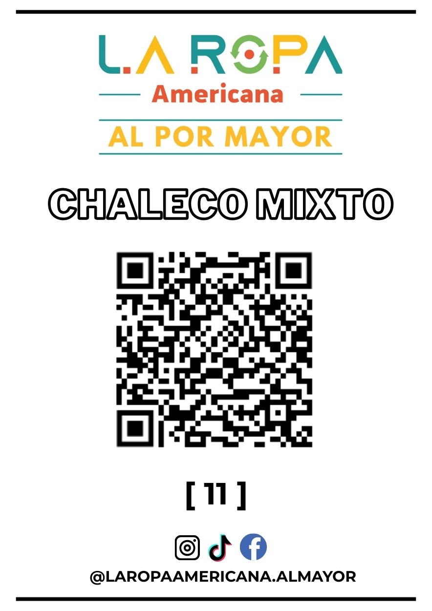 LOTE CHALECO MIXTO 20KG PRIMERA (11) | LA ROPA AMERICANA AL POR MAYOR