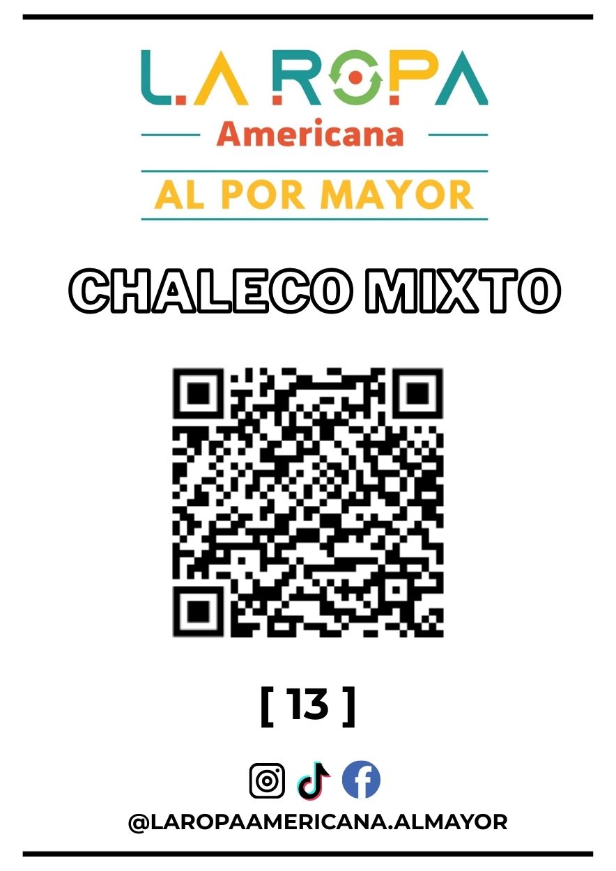 LOTE DE CHALECO MIXTO 20KG PRIMERA (13) | LA ROPA AMERICANA AL POR MAYOR