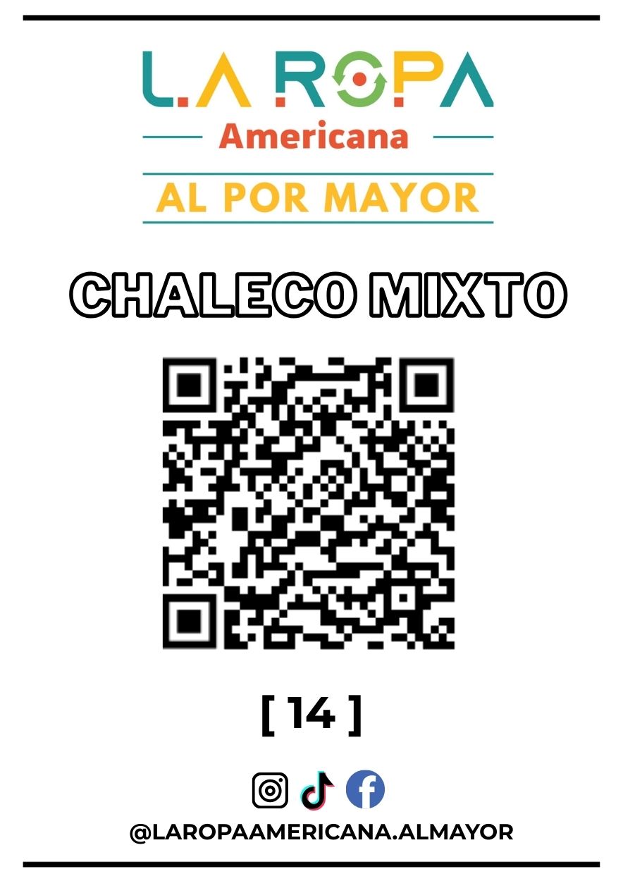 LOTE DE CHALECO MIXTO 20KG PRIMERA (14) | LA ROPA AMERICANA AL POR MAYOR
