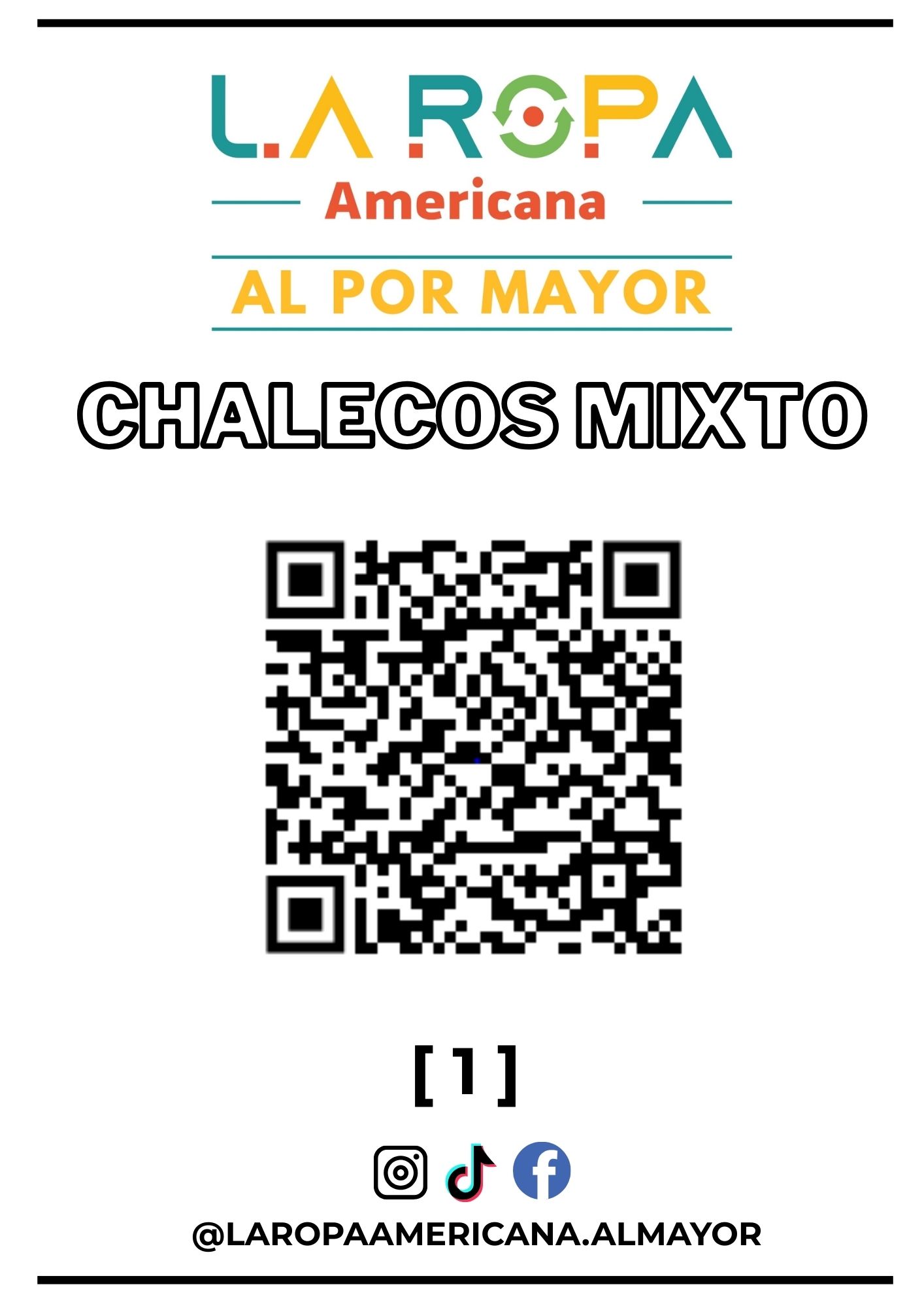 CHALECO MIXTO 20KG PRIMERA (1) | LA ROPA AMERICANA AL POR MAYOR