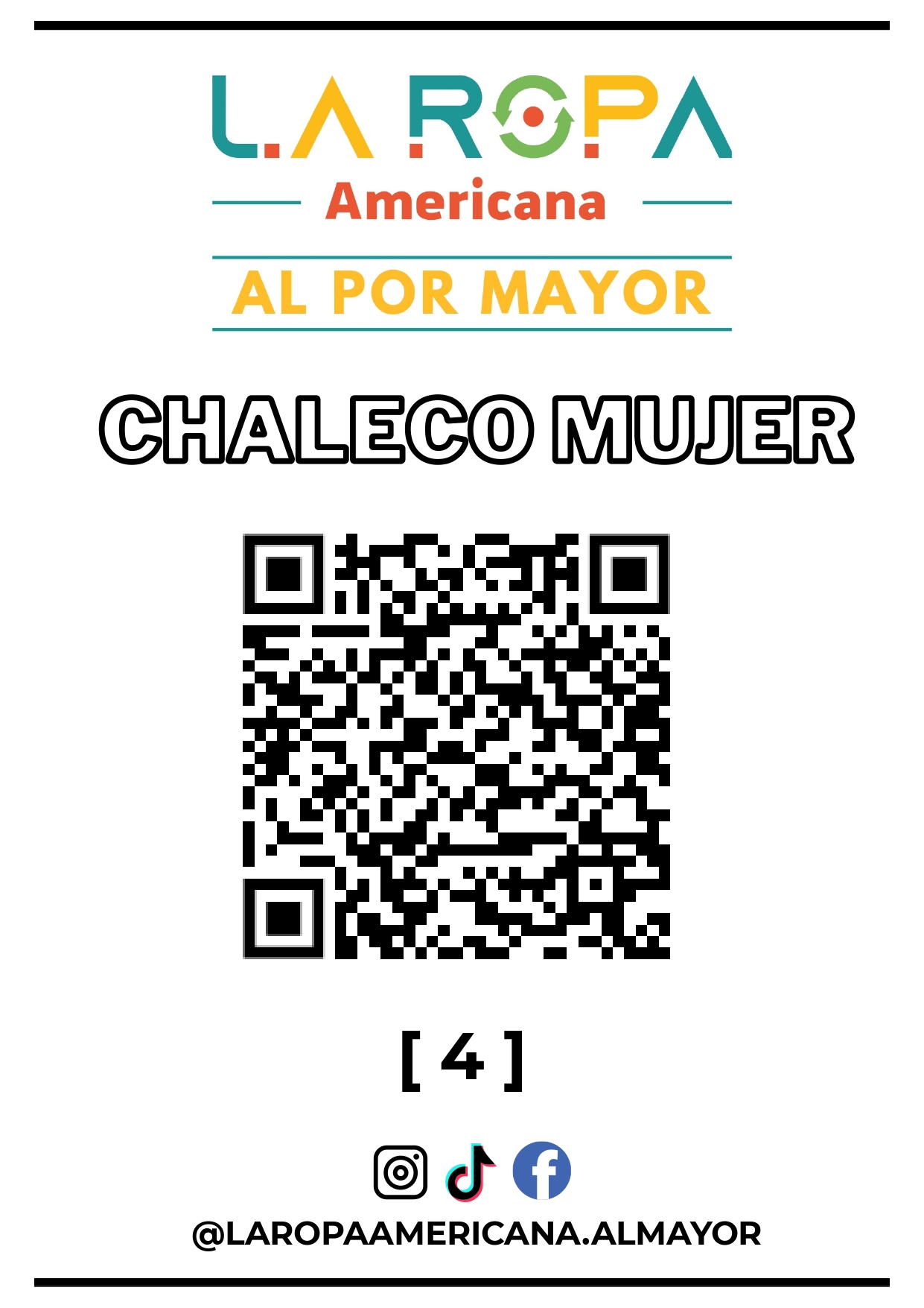 LOTE DE CHALECO MUJER 20KG PRIMERA (4) | LA ROPA AMERICANA AL POR MAYOR